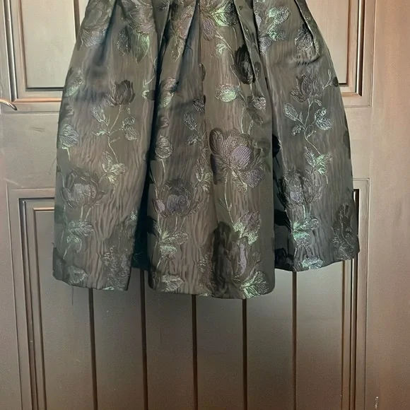 Aidan Mattox Blue Tiered Bustier Cocktail Dress - Picture 6 of 11